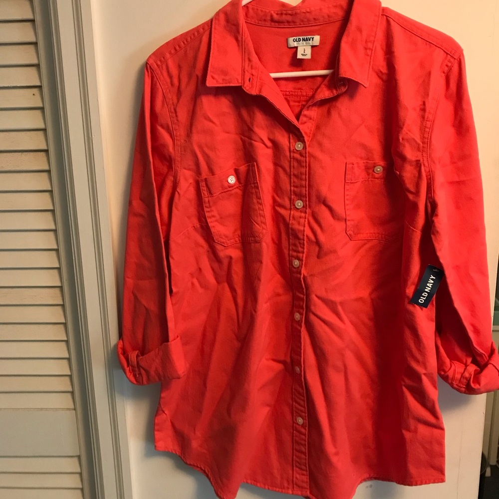 coral shirt NWT